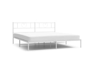 Lit 2 places 180x200 cm coloris blanc