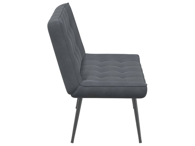  Banc chambre, banc de lit gris foncé 110x74x84 cm velours shl32876  - Conforama E