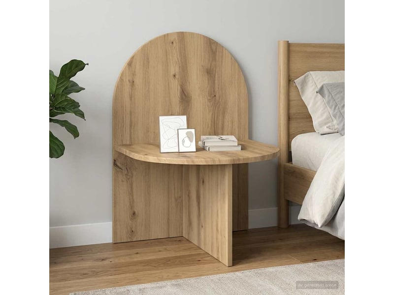  Table de chevet - cabinet de chevet - table de nuit 2 pièces chêne artisanal 48 x 49 x 65 cm  - Conforama C