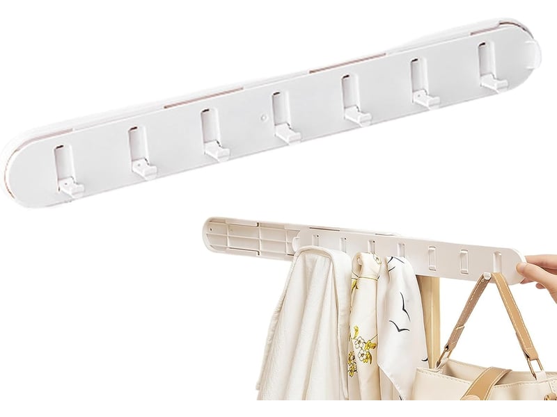  Crochet d'armoire coulissante - d'extension pour armoire extensible, de cintre pour armoire extensible adhésif portan, blanc  - Conforama A