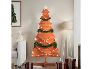 Sapin de noël - arbre de noël en bois pour décoration 150 cm bois de pin massif
