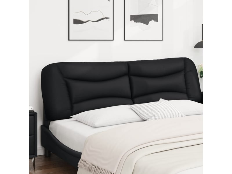  Coussin de tête de lit noir 180 cm en similicuir cf55960  - Conforama D