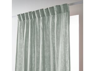 Rideau galon fronceur 140x240 cm gaze de coton eucalyptus