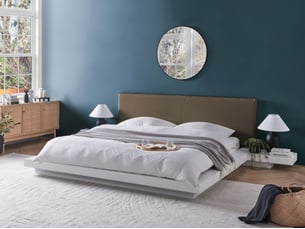 Lit 2 places 180x200 cm    coloris blanc