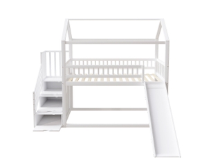 Lit mezzanine 90x200 cm <strong></strong>  <strong></strong> coloris blanc