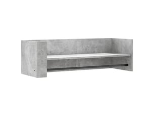Étagère flottante, étagère murale gris béton 100x35x30,5 cm bois d'ingénierie cf42328