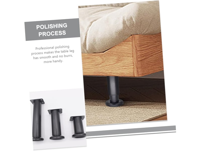  4pièces meubles réglables hauteur pour tables basses chaises lits ou canapés supports de stabilisation  - Conforama C