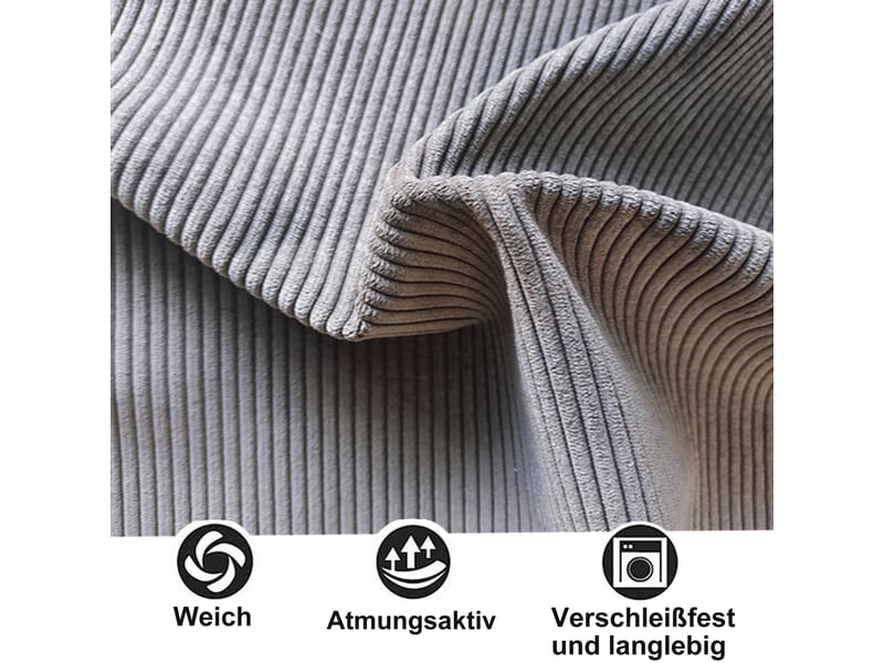  Lit d'appoint 90*200 cm, deux tiroirs spacieux, revêtement velours gris, design intemporel, sans matelas  - Conforama E