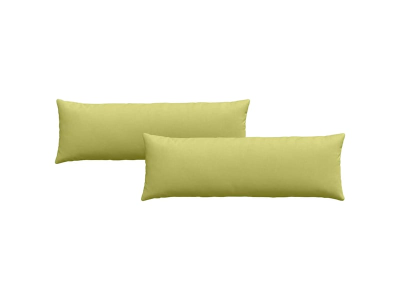 Lot de 2 coussins de canapé, coussins décoratifs tissu vert clair 120 x 40 cm cf58971 - Conforama A