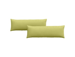 Lot de 2 coussins de canapé, coussins décoratifs tissu vert clair 120 x 40 cm cf58971