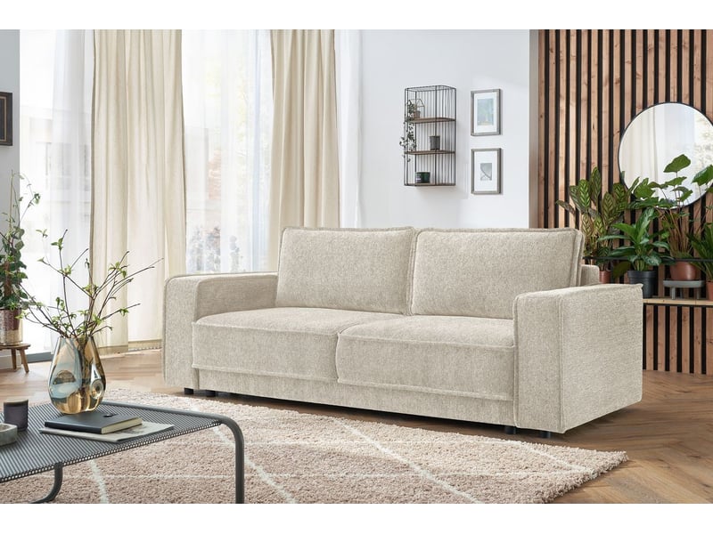  Bobochic canapé droit convertible coffre emile blanc EMILE - Conforama A