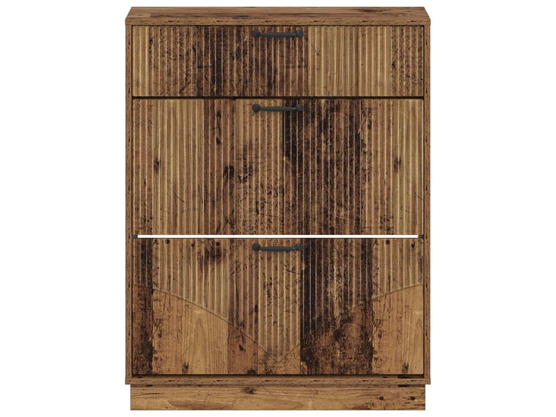  Meuble à chaussures, armoire à chaussures hoorn 78x24x100 cm bois d'ingénierie shl9663  - Conforama D