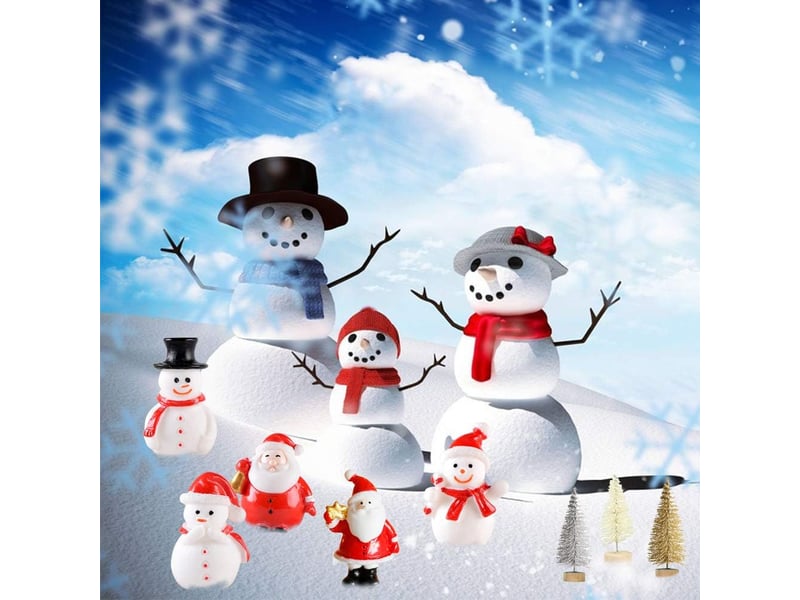  Miniature ornament kits mini style figurines père arbre de noël 30 pièces  - Conforama B