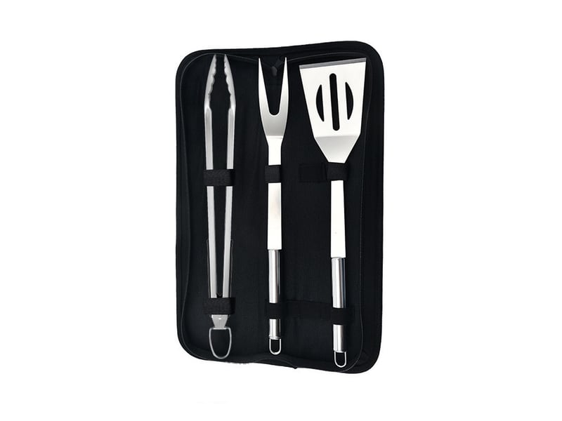 Ensemble ustensiles barbecue en acier inoxydable professionnel 3pcs  - Conforama A