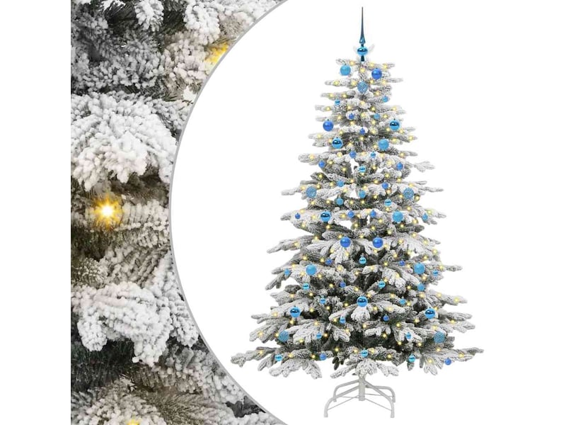 Sapin de noël, arbre de noël artificiel à branches articulées blanc 210 cm shl9310 - Conforama A
