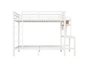 Lit superposé 90x200 cm <strong>ZOVIRA</strong> <strong></strong> coloris blanc
