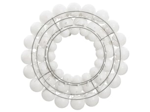 Couronne de noël blanc 45 cm polystyrène