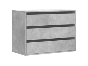 Commode 1 tiroir(s) <strong></strong> <strong></strong> coloris gris largeur 80 cm