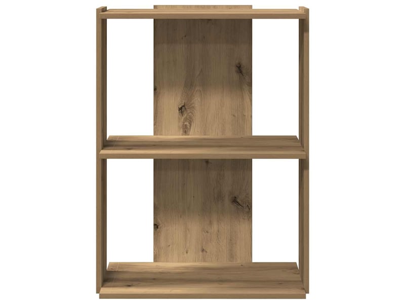  Bibliothèque à 3 niveaux, armoire à livres chêne artisanal 60x30x80 cm  - Conforama D