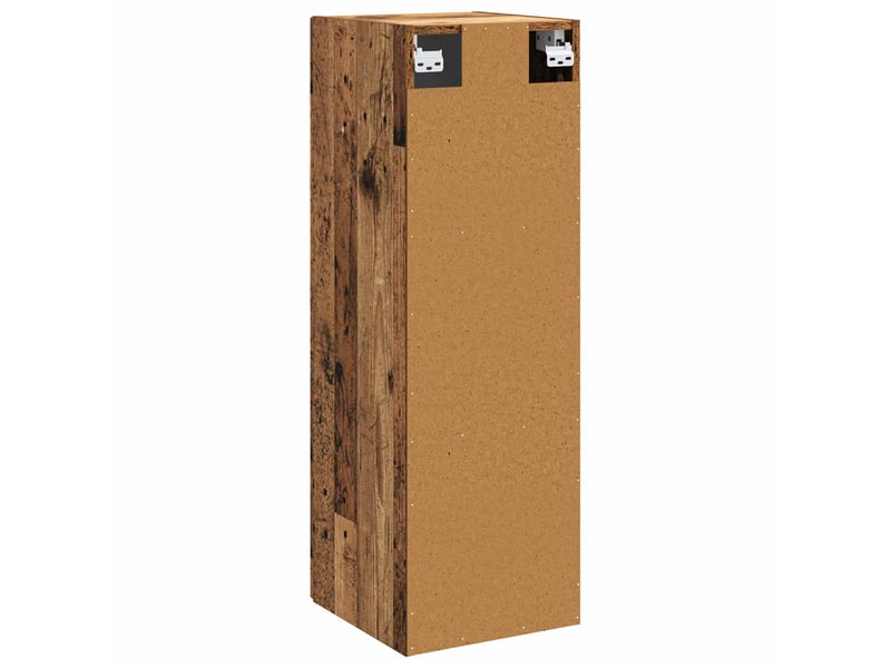  Cabinet salle de bain mural, meuble de rangement bois ancien 33x34.5x100 cm shl9533  - Conforama E