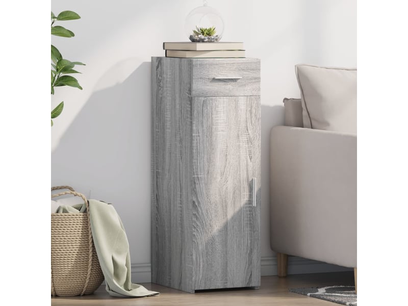  Buffet - bahut - meuble de rangement sonoma gris 30x42,5x93 cm bois d'ingénierie  - Conforama B