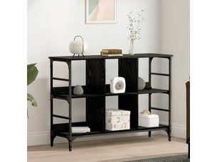 Buffet - bahut - meuble de rangement chêne noir 102 x 32 x 73,5 cm
