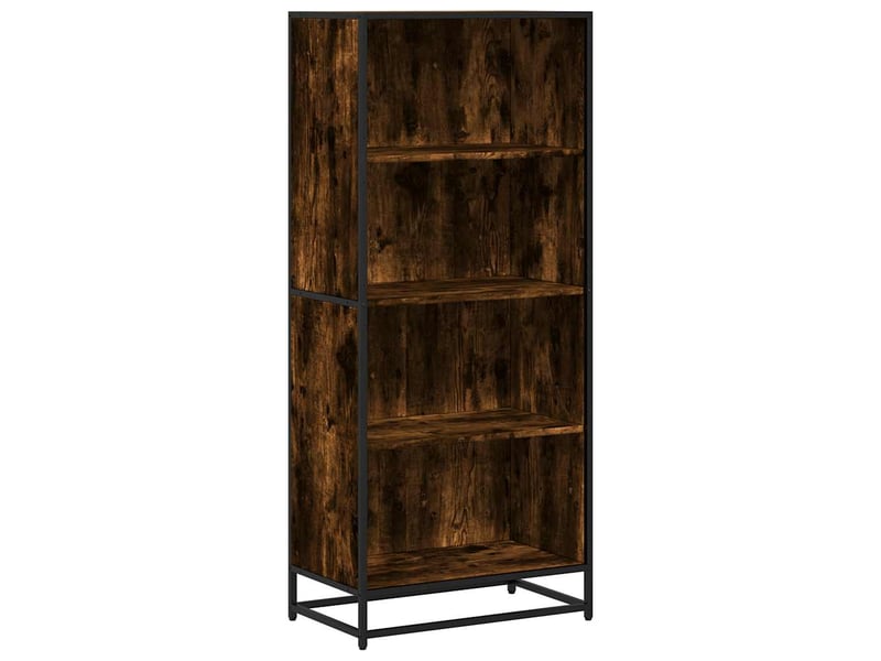  Bibliothèque, étagère de rangement chêne fumé 60x35x139 cm bois d'ingénierie  - Conforama A