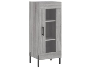 Buffet - bahut - meuble de rangement sonoma gris 34,5x34x90 cm bois d'ingénierie