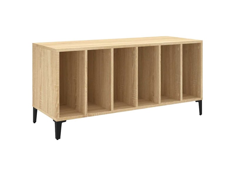  Armoire à disques, armoire de rangement chêne sonoma 100x38x48 cm bois d'ingénierie  - Conforama A
