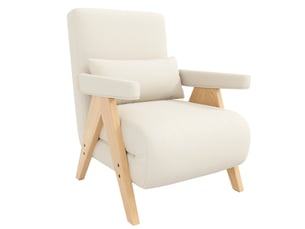 Fauteuil convertible <strong>NECHE</strong> <strong>N653P242345A</strong> Polyester beige vendu A l'unité