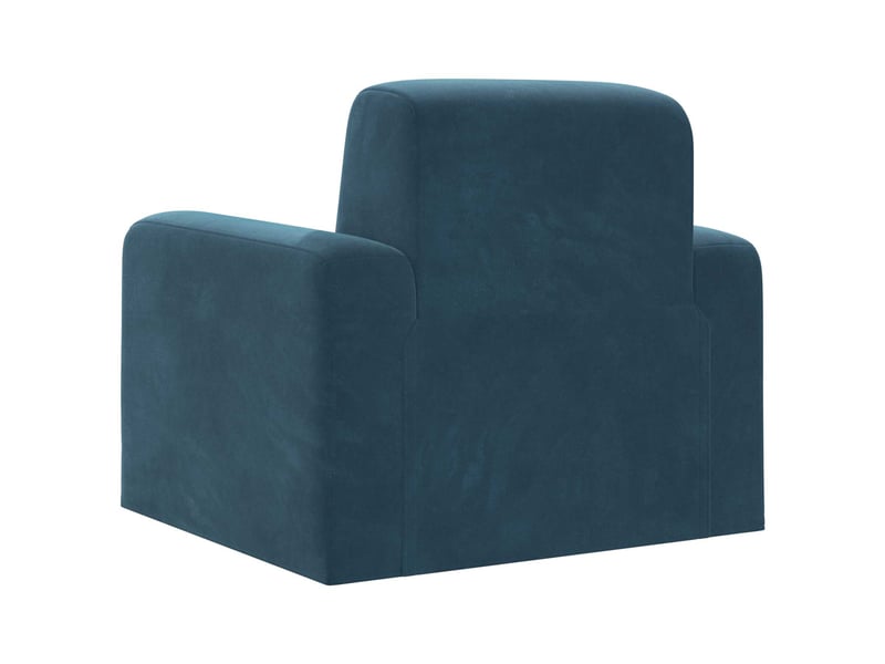  Vidaxl fauteuil bleu velours  - Conforama E