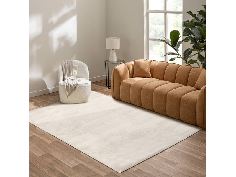  Tapis frisé uni belluni 160x230cm naturel  - Conforama D