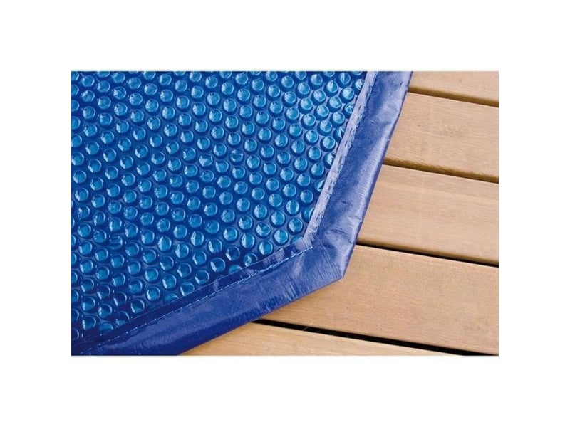  Bache a bulles solaire bleue pour piscine en bois 400x610 cm 400 microns 7514091 - Conforama B