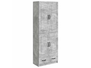 Buffet - ensemble de meubles 2 pc gris béton bois d'ingénierie