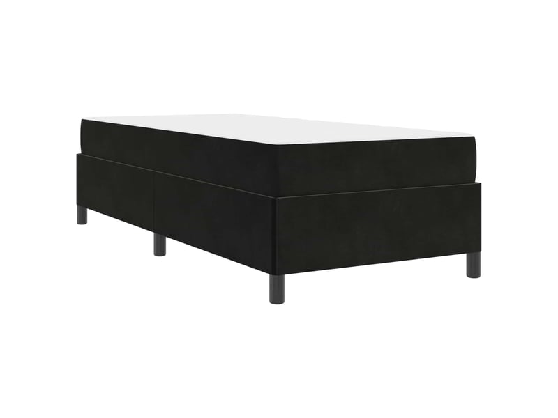 Lit simple- lit adulte - cadre de lit noir 80 x 200 cm tissu - Conforama A