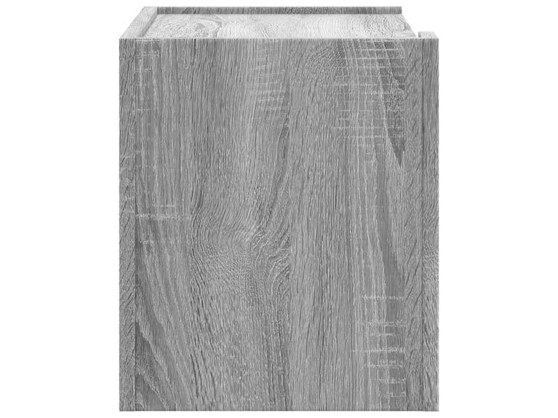  Lot de 2 tables de chevet - cabinet de chevet - table de nuit murales sonoma gris 45x30x35 cm  - Conforama E