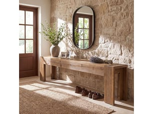 Banc  coloris marron <strong>TRIBESIGNS</strong> <strong></strong> - 180 cm