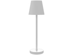 Lampe de chevet avec éclairage led, lampe de table rechargeable sans fil usb-c, 3 couleurs, ø 11,2 x 36,5 cm, blanche