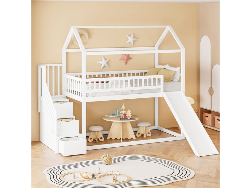  Lit coffre 140x200 cm beige - tête de lit avec rangements, éclairage led usb-c, tissu doux  - Conforama B