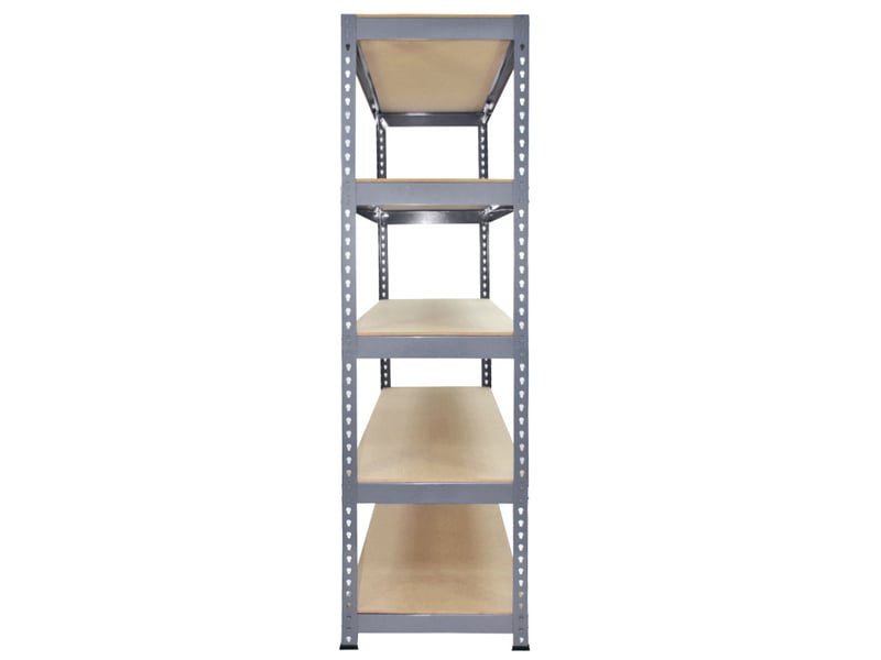  Monster racking - 5 rayonnages q-rax en acier sans boulons gris 120cm x 50cm x 182,5cm 7005(5) - Conforama C