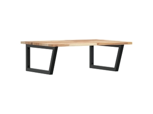 Étagère de vasque | étagère murale acier et bois massif d'acacia shl8261