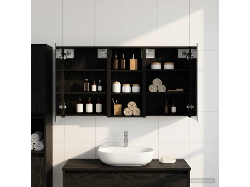  Ensemble de meubles de salle de bain 3 pcs 110x10.5x60.5 cm shl2514  - Conforama B
