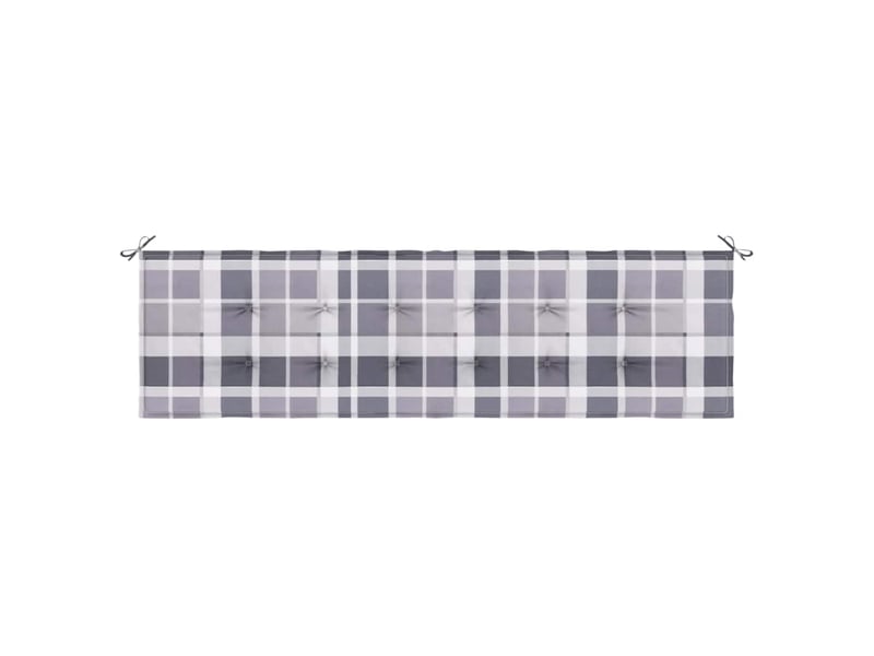  Coussin de banc de jardin, coussin d'assise motif à carreaux gris 180x50x3 cm cf52742  - Conforama D