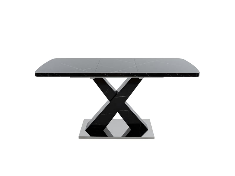 Table à manger extensible 160 x 80 cm en mdf et métal - Conforama A