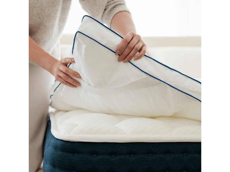  Surmatelas premium cloud - 200x200x3cm - fibre polyester et tissu respirant - extrémement moelleux Cloud - Conforama E