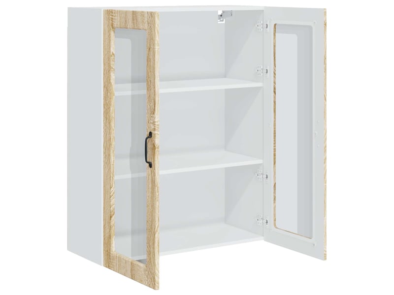  Meuble mural de cuisine | armoire de cuisine chêne sonoma 80x31x100cm shl7291  - Conforama E