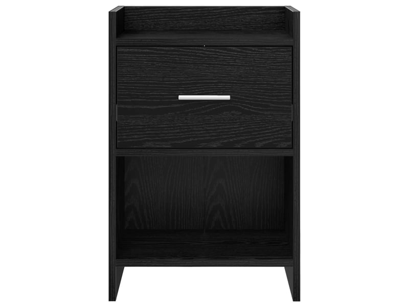  Tables de chevet - cabinet de chevet - table de nuit 2 pc chêne noir 40 x 30 x 60 cm  - Conforama C