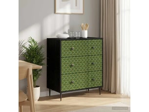 Commode 1 tiroir(s)    <strong></strong> <strong></strong> coloris noir largeur 66 cm