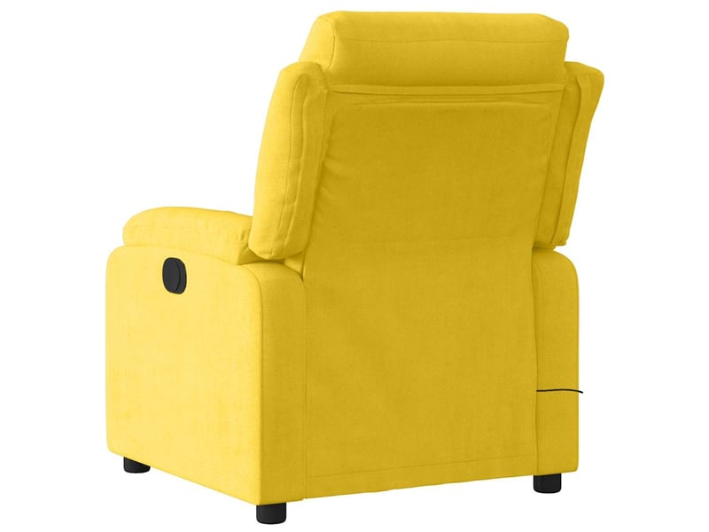  Fauteuil inclinable de massage électrique, fauteuil relax jaune velours shl48948  - Conforama E