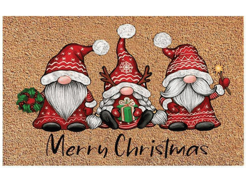  Tapis noel entree extérieur, paillasson, paillasson extérieur, noël antidérapant, tapis sol, tapis antidérapant et absorbant, décoration sol 40x60cm  - Conforama A